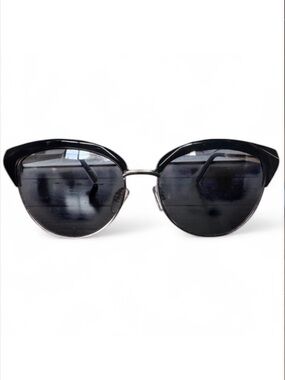 RACHEL Rachel Roy Black and Gold Browline Cat Eye Tinted Sunglasses